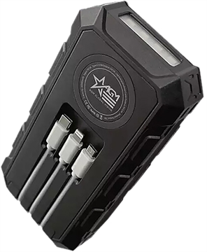 Picture of AGM Global Vision Solar Power Bank Black 5V 6628XPB31