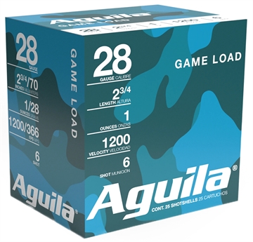 Picture of Aguila Birdshot Standard Velocity 28Gauge 2.75" 1oz 6Shot 25 Per Box/20 Case 1CHB2836