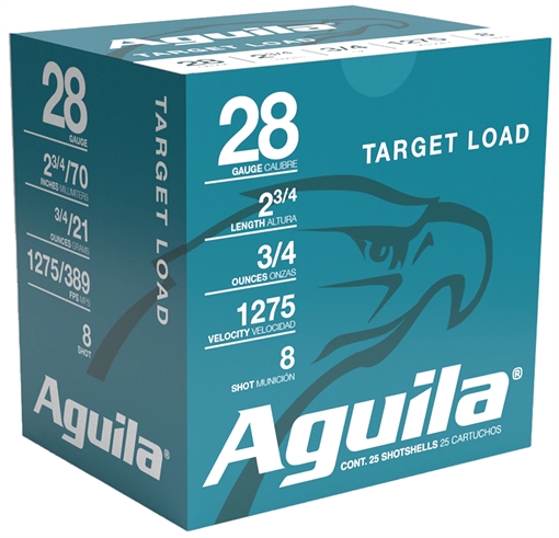 Picture of Aguila Ammunition Target 28ga Birdshot 2.75 inch Shotgun Shells - #9 Shot | 3/4oz | 1275 fps 1CHB2879