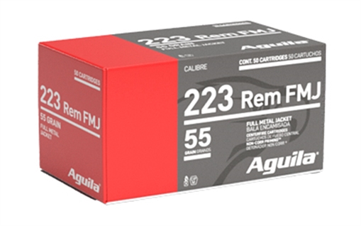 Picture of Aguila Target & Range Rifle 223Rem 55gr Full Metal Jacket 50 Per Box/20 Case 1E223110
