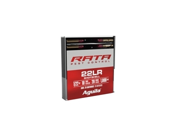 Picture of Aguila Rata Pest Control 22LR 20gr Standard Velocity Solid Point 20 Per Box/50 Case 1B222600