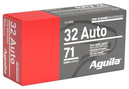 Picture of Aguila Target & Range Handgun 32ACP 71gr Full Metal Jacket 50 Per Box/20 Case 1E322110