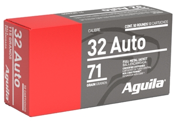 Picture of Aguila Target & Range Handgun 32ACP 71gr Full Metal Jacket 50 Per Box/20 Case 1E322110