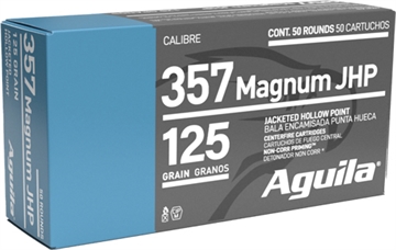 Picture of Aguila Ammunition .357 Magnum Handgun Ammo - 125 Grain JHP 1E572822