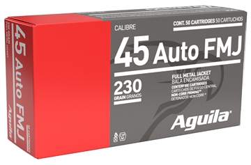 Picture of Aguila Target & Range Handgun 45ACP 230gr Full Metal Jacket 50 Per Box/20 Case 1E452110