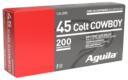Picture of Aguila Ammunition Revolver, 45LC, 200 Grain, Lead Flat Point, 50 Round Box 1E454319