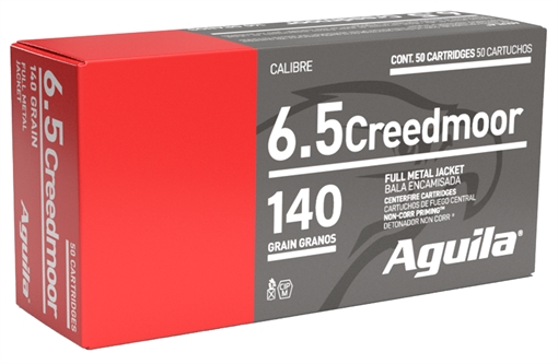 Picture of Aguila Target & Range Rifle 6.5Creedmoor 140gr Full Metal Jacket Boat Tail 20 Per Box/25 Case 1E650110