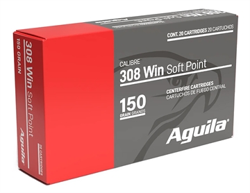 Picture of Aguila 308Win 150gr InterLock Boat Tail Soft Point 20 Per Box/10 Case 8090AG