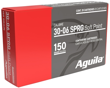 Picture of Aguila 30-06Springfield 150gr InterLock Boat Tail Soft Point 20 Per Box/10 Case 8108AG
