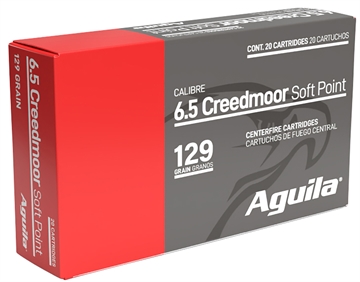 Picture of Aguila 6.5Creedmoor 129gr InterLock Boat Tail Soft Point 20 Per Box/10 Case 81489AG