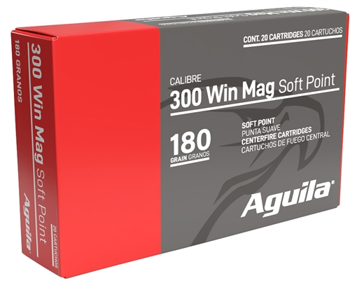 Picture of Aguila 300Win Mag 180gr InterLock Boat Tail Soft Point 20 Per Box/10 Case 82044AG