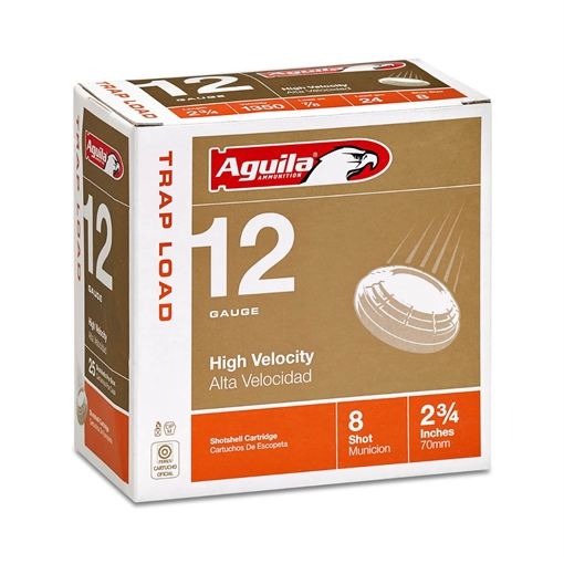 Picture of Aguila Ammunition Target 12ga Birdshot 2.75 inch Shotgun Shells - #8 Shot | 7/8oz | 1350 fps 1CHB1252
