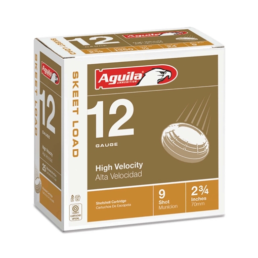 Picture of Aguila Ammunition Target 12ga Birdshot 2.75 inch Shotgun Shells - #9 Shot | 7/8oz | 1350 fps 1CHB1254