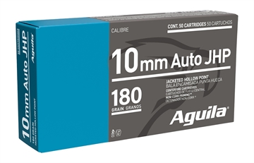Picture of Aguila Ammunition 10mm Auto Handgun Ammo - 180 Grain JHP 50rd Box 1E102112