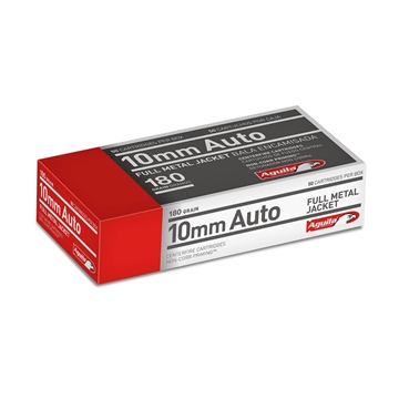Picture of Aguila Ammunition 10mm Auto Handgun Ammo - 180 Grain FMJ 50rd Box 1E102110