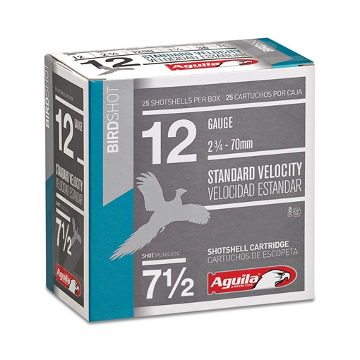 Picture of Aguila Ammunition 12ga Birdshot 2.75 inch Shotgun Shells - #7.5 Shot | 1-1/8oz | 1200 fps 1CHB1217