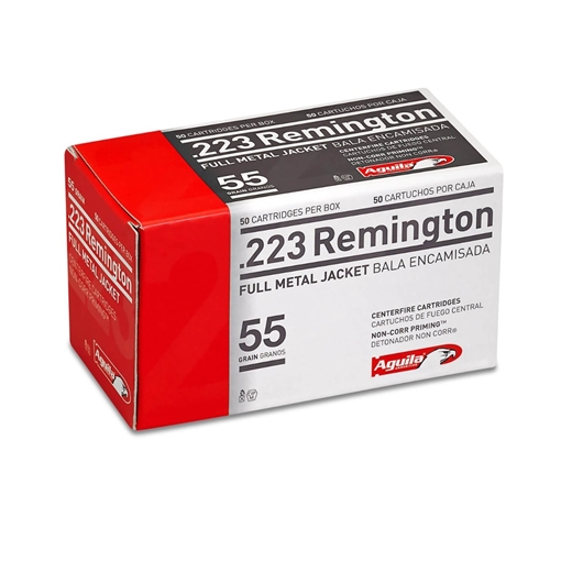 Picture of Aguila Ammunition .223 Rem Rifle Ammo - 55 Grain | FMJ | 1000rd Case 1E223110