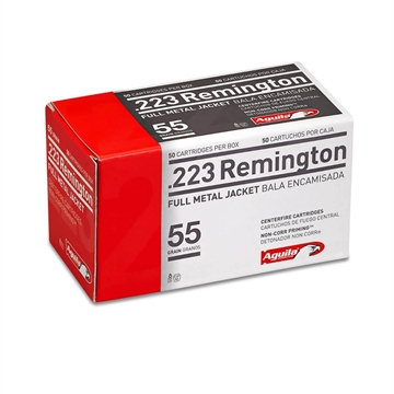 Picture of Aguila Ammunition .223 Rem Rifle Ammo - 55 Grain FMJ 1000rd Case 1E223110