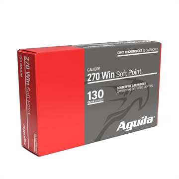 Picture of Aguila Ammunition .270 Win Rifle Ammo - 130 Grain Soft Point 200rd Case 8053AG