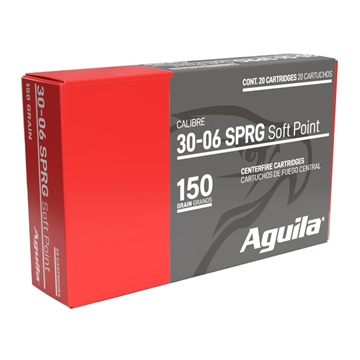 Picture of Aguila Ammunition 30-06 Springfield Rifle Ammo - 150 Grain Soft Point 200rd Case 8108AG