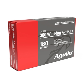Picture of Aguila Ammunition .300 Win Mag Rifle Ammo - 180 Grain Soft Point 200rd Case 82044AG