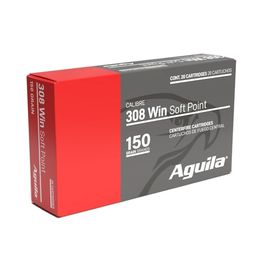 Picture of Aguila Ammunition .308 Win Rifle Ammo - 150 Grain | Soft Point | 200rd Case 8090AG