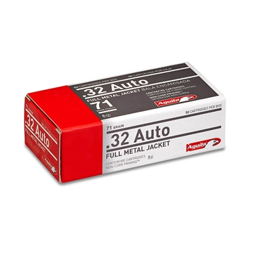 Picture of Aguila Ammunition .32 Auto Handgun Ammo - 71 Grain FMJ 50rd Box 1E322110