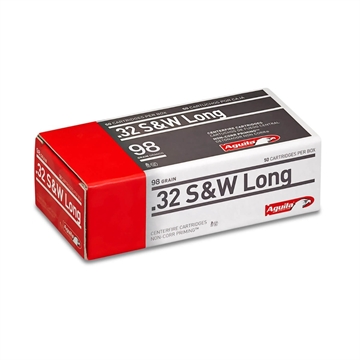 Picture of Aguila Ammunition .32 S&W Long Handgun Ammo - 98 Grain Solid Point 50rd Box 1E322340