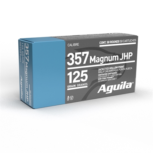Picture of Aguila Ammunition .357 Magnum Handgun Ammo - 125 Grain | JHP | 50rd Box 1E572822