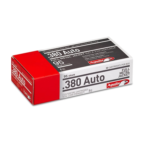 Picture of Aguila Ammunition .380 Auto Handgun Ammo - 95 Grain | FMJ 1E802110