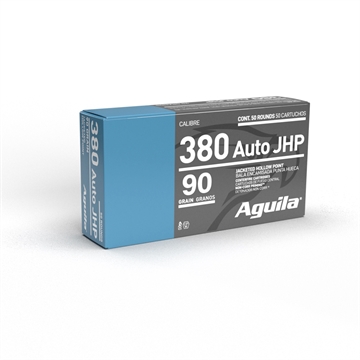 Picture of Aguila Ammunition .380 Auto Handgun Ammo - 95 Grain JHP 50rd Box 1E802121