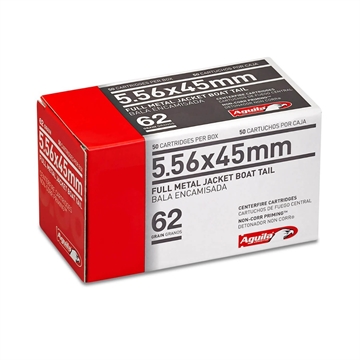 Picture of Aguila Ammunition 5.56NATO Rifle Ammo - 62 Grain FMJ-BT 1000rd Case 1E556110