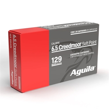 Picture of Aguila Ammunition 6.5 CREEDMOOR Rifle Ammo - 129 Grain Soft Point 20rd Box 81489AG