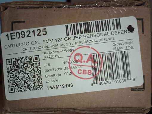 Picture of Aguila Ammunition 9mm Luger Handgun Ammo - 124 Grain | JHP | 500rd Case 1E092125