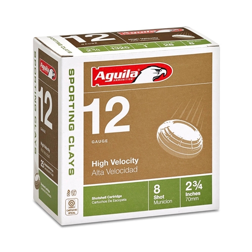 Picture of Aguila Ammunition Sporting 12ga Birdshot 2.75 inch Shotgun Shells - #8 Shot | 1oz | 1325 fps | 25rd Box | 25rd Box 1CHB1286
