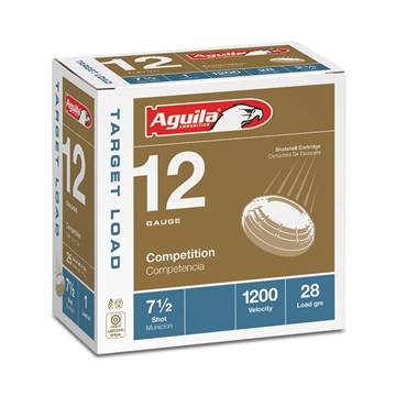 Picture of Aguila Ammunition Target 12ga Birdshot 2.75 inch Shotgun Shells - #7.5 Shot 1-1/8oz 1200 fps 25rd Box 1CHB1357