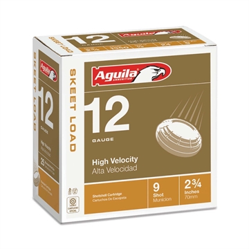 Picture of Aguila Ammunition Target 12ga Birdshot 2.75 inch Shotgun Shells - #9 Shot 7/8oz 1350 fps 25rd Box 1CHB1254