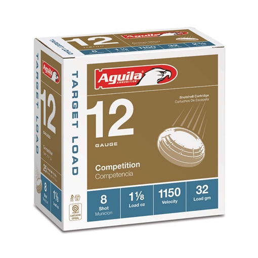 Picture of Aguila Ammunition Target 12ga Birdshot 2.75 inch Shotgun Shells - #8 Shot | 1-1/8oz | 1150 fps 1CHB1280