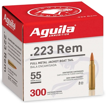 Picture of Aguila Target & Range Rifle 223Rem 55gr Full Metal Jacket 300 Per Box/4 Case 1E223108