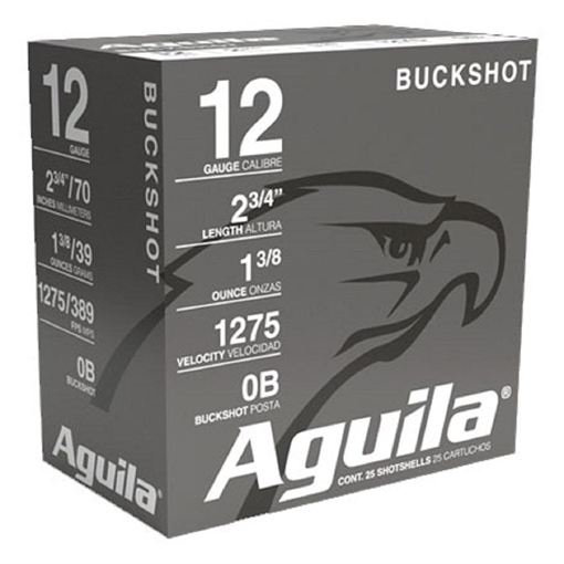 Picture of Aguila Field Shotshells 12ga 2-3/4" 1275 fps #0 250/ct Case(10-25/ct Boxes) 1C1200BAC