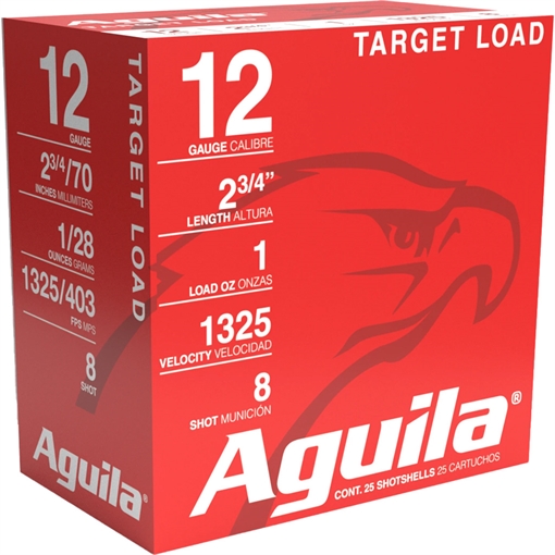Picture of Aguila Ammunition Sporting 12ga Birdshot 2.75 inch Shotgun Shells - #8 Shot | 1oz | 1325 fps | 25rd Box 1CHB1286