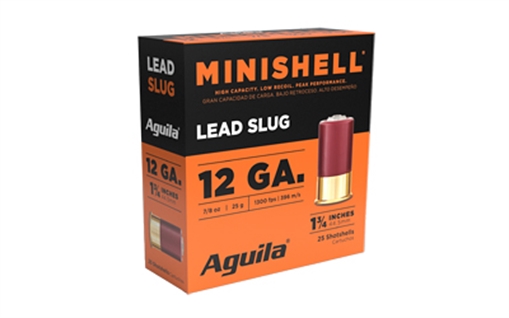 Picture of Aguila Aguila Minishell Shotgun Load 12 ga. 1.75 in. 5/8 oz. Slug 25 rd. 1CHB1386
