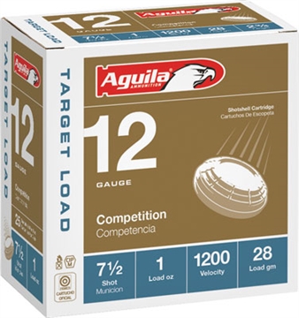 Picture of Aguila Ammunition Target 12ga Birdshot 2.75 inch Shotgun Shells - #7.5 Shot 1oz 1200 fps 250rd Case 1CHB1304