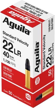 Picture of Aguila Ammunition .22 LR SV Rifle Ammo - 40 Grain Solid Point 2000rd Case 1B220332