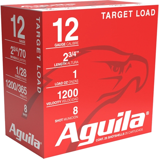 Picture of Aguila Ammunition Target 12ga Birdshot 2.75 inch Shotgun Shells - #8 Shot | 1oz | 1200 fps 1CHB1305