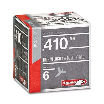 Picture of AGUILA TARGET LOAD SHOTSHELL AMO 410GA #8 2-1/2" 1/2 OZ 25RD 1275FPS (20 BOXES PER CASE) 1CHB4138