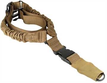 Picture of Aim Sports One Point Tan Elastic Webbing 26" OAL Bungee Rifle AOPS01T