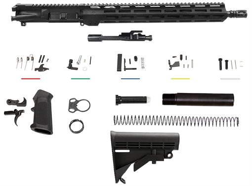 Picture of Aim Sports Complete Build Kit 5.56x45mm NATO 16" Aluminum Black Hard Coat Anodized Receiver for AR-15 AR5CUB5