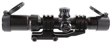 Picture of Aim Sports Recon CQB Black Anodized 1.5-4x30mm 30mm Tube Tri-Illuminated 3/4 Circle Dot Reticle JTHR1
