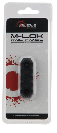 Picture of Aim Sports 5 Slot Picatinny M-Lok Rail Section Black Anodized MLRS1